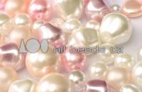 2lb Mixed Glass Beads - Crackle, Pearl, Millefiori, etc Each Unique - 50 Strands