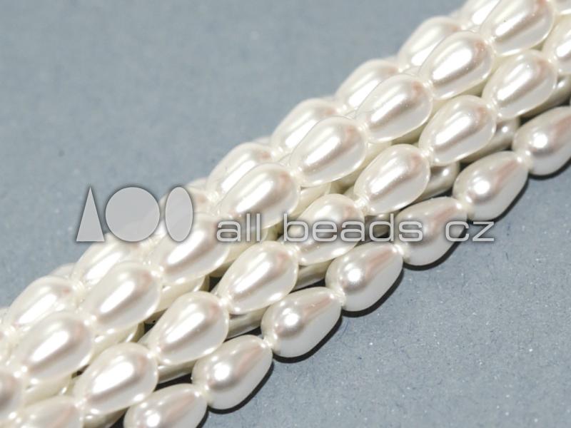 White Glass Pearl Beads